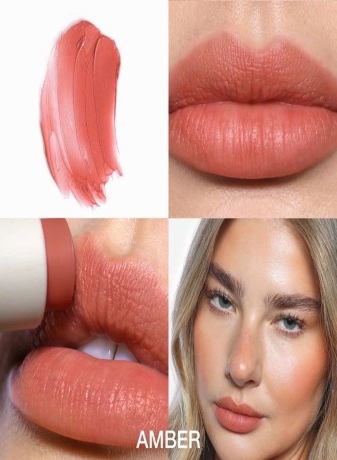 REFY Lip Blush – Amber | Light Neutral Orange, Soft-Blur Hydrating Tint, 0.16 oz / 4.7 g - Image 2