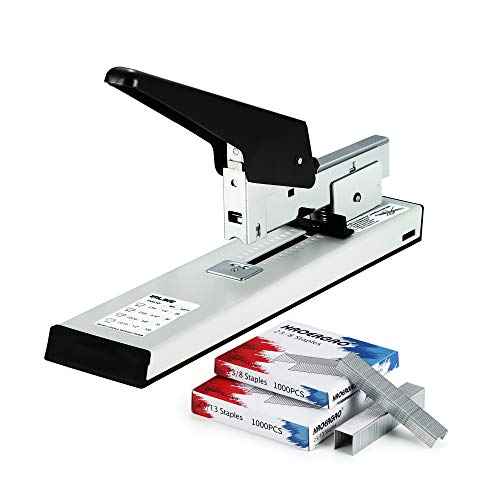 IMLIKE Heavy Duty Stapler with 2000 Staples: 100 Sheets High Capacity Manual Office Stapler, Metal,Jam Free,for Paper Binding, Include 23/8 & 23/13 Staples Each 1000PCS - Image 1