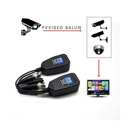 WiredCom Passive Video Balun RJ45 Adapter 8MP Passive Video Video RJ45Balun BNC DC to 5 Network Transceiver Cat5Cat6 Adapter AHDTVICVICVBS Full HD CCTV DVR Security Surveillance Camera System - Image 2