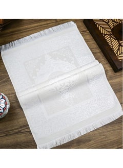 OLUDENIZ Present A Luxurious And Thoughtful Gift In all occasions For The Special Girl In Your Life A Regal White  Velvet Quran, Accompanied By An Elegant Hijab, A Convenient Prayer Mat, And A Beautiful Rosary  - Image 3