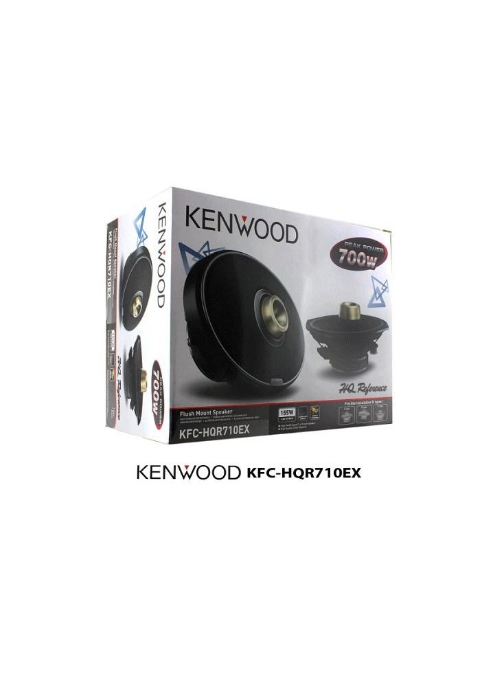 KENWOOD SPEAKER PEAK POWER 700W HQ REFERENCE FLUSH MOUNT SPEAKER 155W RMS POWER KFC-HQR710EX
