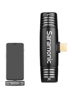 USB C-C / Saramonic Microphone SPMIC510UC Built-in Stereo Condenser Plug and Play Microphone Type-C Compatible with iPad Pro, Samsung Galaxy, LG, HTC Google, and other USB-C devices for video