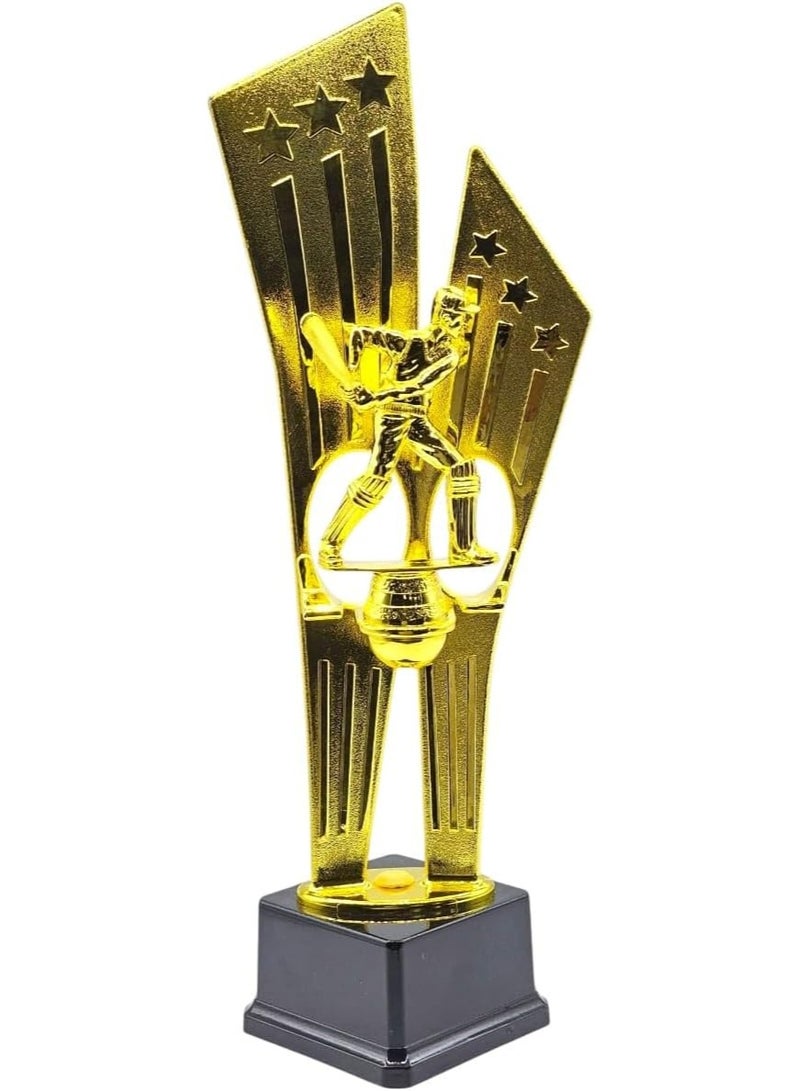 Cricket Fiber Trophy 41 cm – Premium Lightweight Award for Cricket Tournaments & Championships – Team & Player Achievement Trophy – Durable Display Souvenir - Image 2