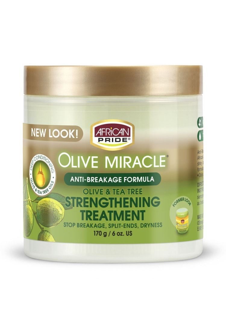African Pride Olive & Tea Tree Strengthening Treatment 