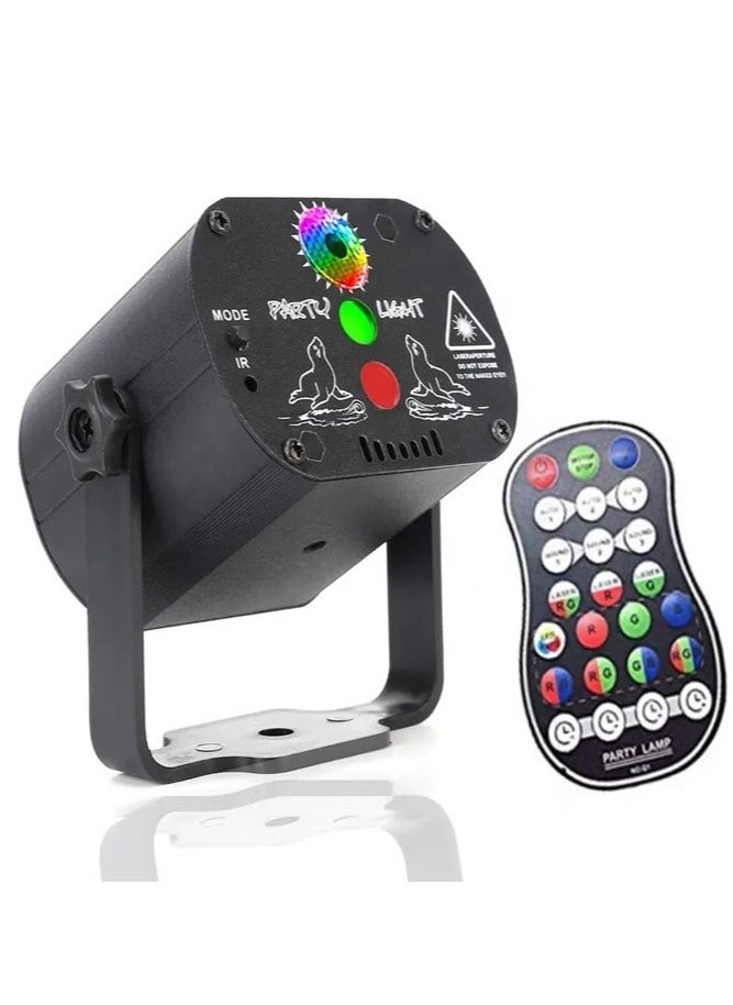 AMERTEER - Party Light Laser Lights Projector Music Activated Battery Powered Portable Strobe Light - Image 1