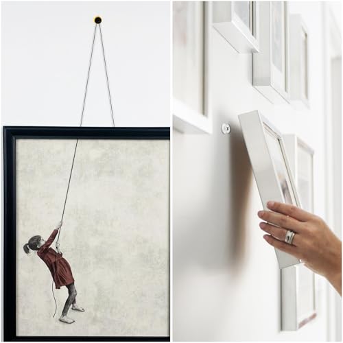 KURUI Wall Anchors Kit for Hanging Wall Art Decor, 270Pcs Picture Hangers Assortment Kit for Drywall Concrete Brick, 135 Screws and 135 Drywall Anchors,Replace Picture Hanging Nails for Frame Tapestry - Image 5