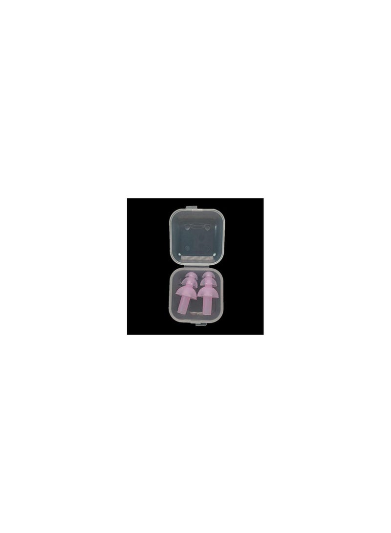 GGOOT 1/5 pcs silicone ear plugs, reusable noise proof boxes for sleep travel (8 colours).  - Image 1