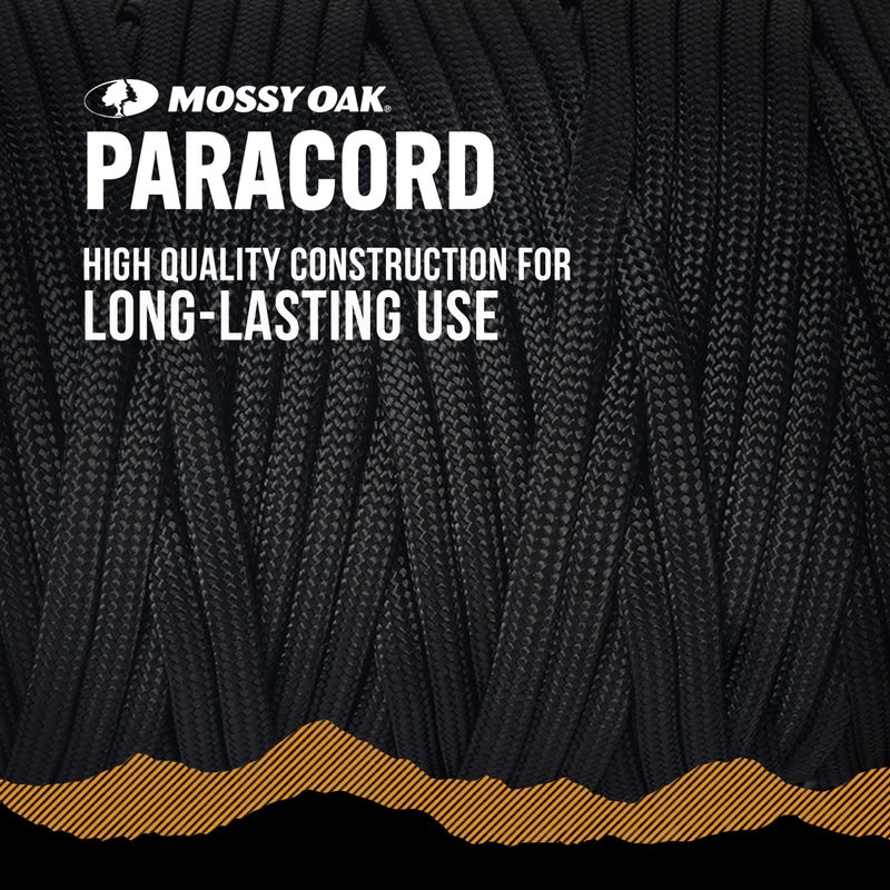 Mossy Oak Paracord Rope 750 with 11 Inner Strands | 50ft Nylon String, Tactical Survival Gear for Camping, Hunting, Fishing, Hiking, Crafting & DIY | Durable & Lightweight, 4mm Parachute Cord (Olive) - Image 4