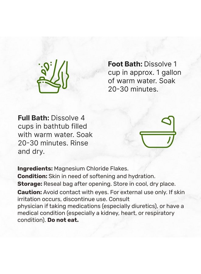 DEAL SUPPLEMENT Pure Magnesium Flakes Bath Soaks, 10lbs - Natural Epsom Salt Substitute | High-Absorption Magnesium Chloride Flakes | Hydrates Skin & Promotes Relaxation - Image 3