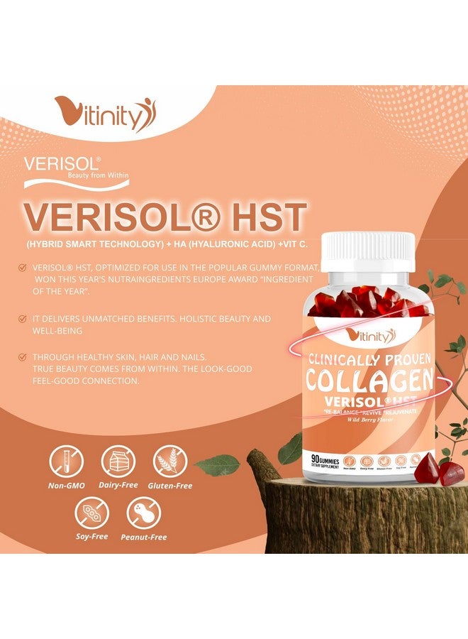 VITINITY VERISOL® HST+HA+VIT C Collagen Hard Chewy Gummies Clinically Proven Beauty.Firmer,Smoother Skin,Fewer Wrinkles,Reduced Cellulite.True Beauty from Within.The Look-Good Feel-Good -30 Day Supply - Image 3