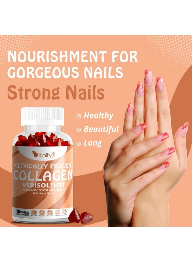 VITINITY VERISOL® HST+HA+VIT C Collagen Hard Chewy Gummies Clinically Proven Beauty.Firmer,Smoother Skin,Fewer Wrinkles,Reduced Cellulite.True Beauty from Within.The Look-Good Feel-Good -30 Day Supply - Image 5