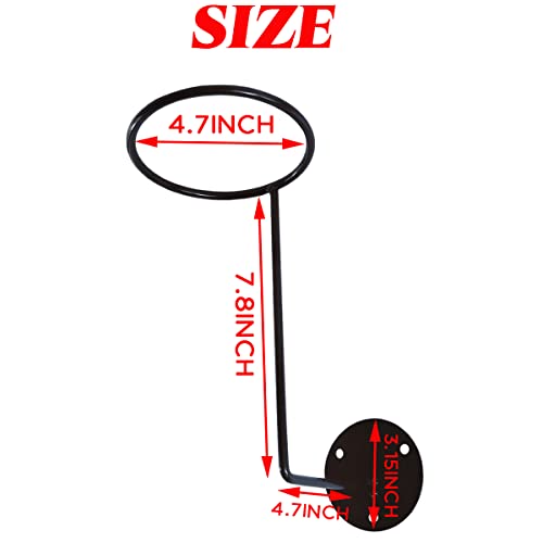 TIHOOD 3PCS Helmet Hanger Helmet Holder Rack Wall Mounted Hook for Coats, Hats, Caps, Motorcycle Accessories(Black) - Image 2