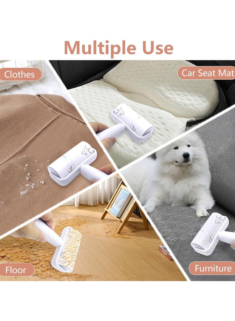 HOMESTAR Lint Roller with Storage Base, Extra Sticky Reusable Pet Hair Remover 5 Refills 300 Sheets Ergonomic Handle Dog Cat Lint Remover Adhesive Lint Brush for Clothes Bed Carpet Car Sofa Dust - Image 3