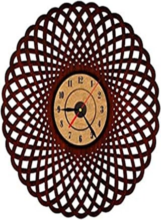 Decor Wooden Wall Clock, 35 cm - pzsku/Z28CE01F315EB22B805BCZ/45/_/1684070126/2cc2b23b-aae0-4497-8a91-c9007ff27a56