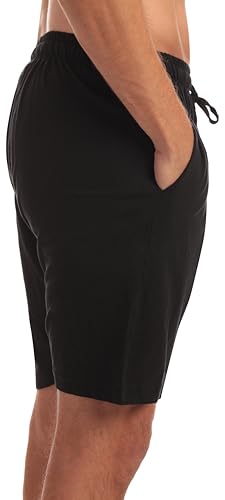 At The Buzzer 14501-Black-M At the Buzzer Men's Pajama Shorts / Sleepwear / PJs,Black,Medium - Image 2