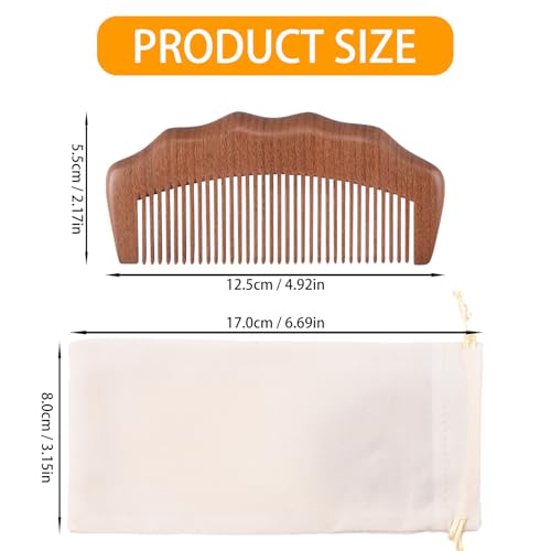 NICECRAFT Wooden Labor Comb for Women, Labor and Delivery Essentials for Pregnant Women, Natural Birthing Comb Baby Shower Gifts with Cloth Bag - Image 2