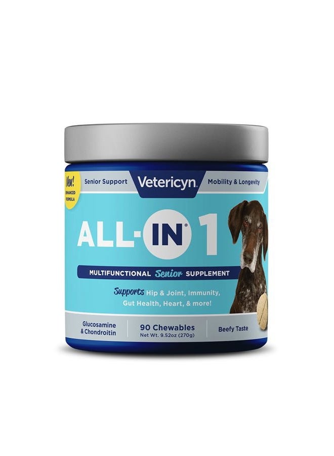 Vetericyn All-In Supplement for Senior Dog, 90 Tablets - Image 1