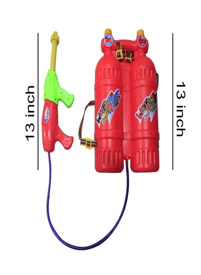 Ekan Kids Double Tank Pichkaree High Pressure Water Tank for Boys and Girls (10 Water Mixing Colors and 50 Balloons) - Image 2