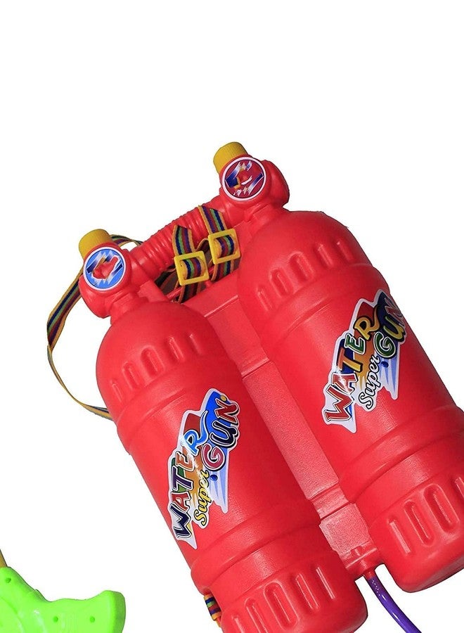 Ekan Kids Double Tank Pichkaree High Pressure Water Tank for Boys and Girls (10 Water Mixing Colors and 50 Balloons) - Image 4