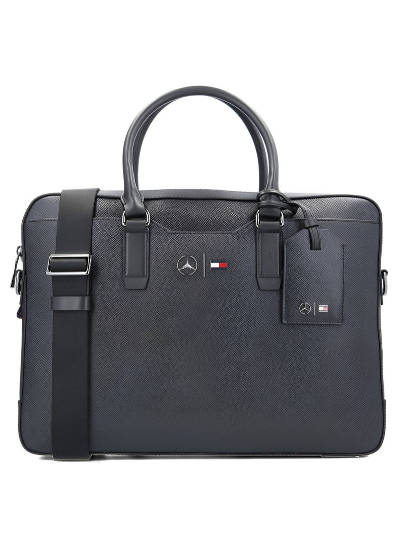 Tommy Hilfiger x Mercedes-Benz Black Leather Laptop Bag - pzsku/Z28CE3AE172A116D2BA0FZ/45/1741590189/7469cec3-3bb7-4d76-ab4d-3cedec1b3f4e