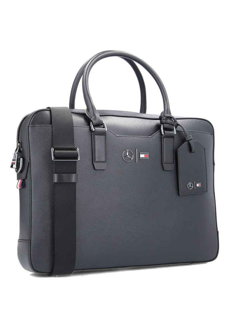 Tommy Hilfiger x Mercedes-Benz Black Leather Laptop Bag - pzsku/Z28CE3AE172A116D2BA0FZ/45/1741590582/be2d329c-c7b2-46d5-ac2d-8a9f9fc86ed5