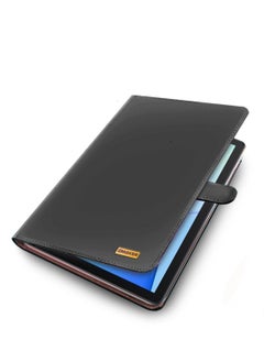 OMAKER Apple iPad 2025 (11th Generation) A16 10.9 inch PU Leather Magnetic Closure Flip Case Cover - Black  - Image 5