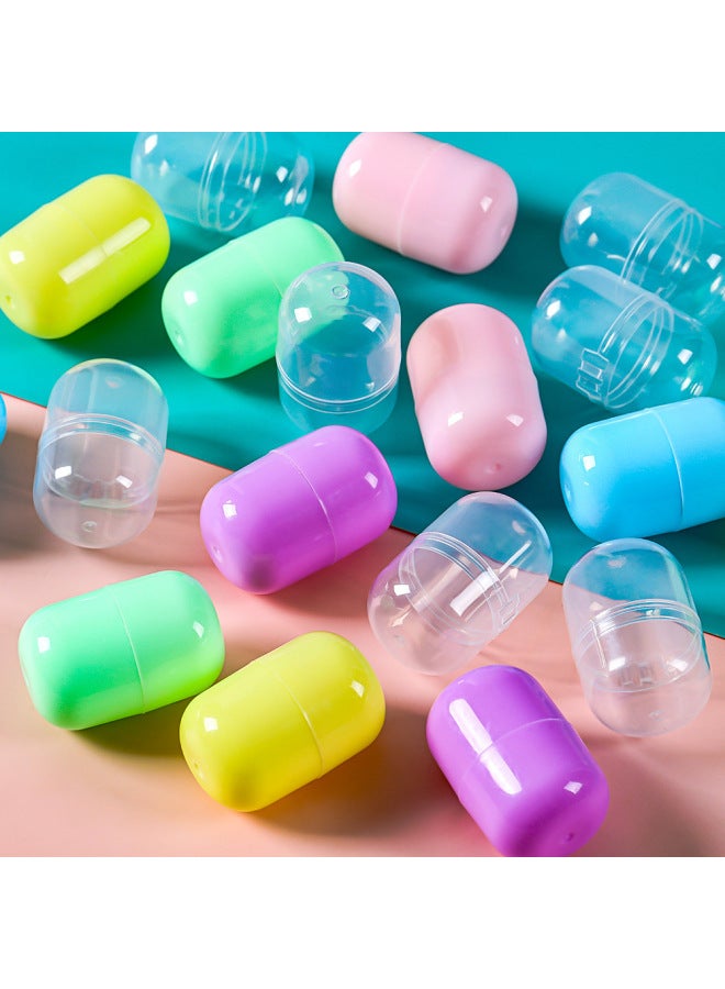 32x47mm One-piece Capsule Twisted Eggshell Oval Transparent Twisted Egg Ball One Yuan Twisted Egg Machine Gift Ball Blind Box-Color:32mmx47mm Capsules Macarons - Image 2