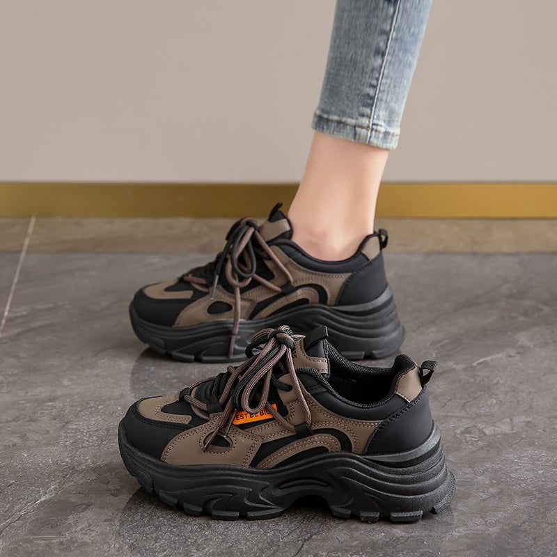 Women'S Shoes Winter Fleece-Lined Thick Cotton Shoes Soft Sole Dad Sneaker Student Shoes Children - Image 1
