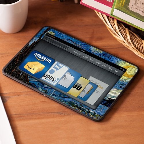 DecalGirl All New Kindle Fire HD Decal/Skin Kit, Starry Night, Van Gogh (will not fit prior generation HD or HDX models) - Image 2