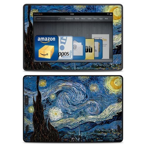 DecalGirl All New Kindle Fire HD Decal/Skin Kit, Starry Night, Van Gogh (will not fit prior generation HD or HDX models) - Image 4