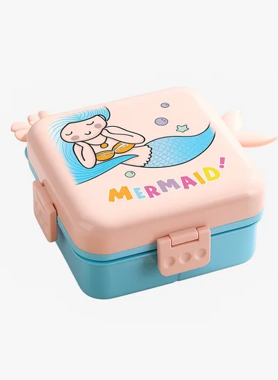 Mobcos Kids Lunch Box Stainless Steel Insulated – Double Decker Leakproof Bento Box with Spoon, Soup Bowl, Dishwasher Safe, for School or Travel– Ideal for Children (Pink)