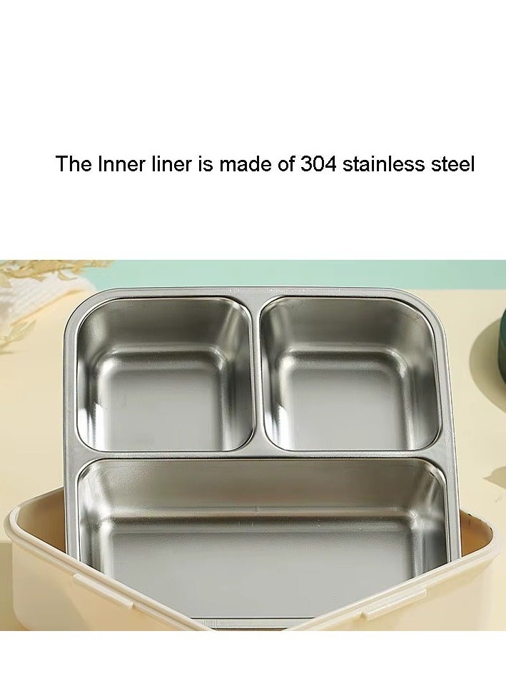 Mobcos Kids Lunch Box Stainless Steel Insulated – Double Decker Leakproof Bento Box with Spoon, Soup Bowl, Dishwasher Safe, for School or Travel– Ideal for Children (Pink) - Image 2