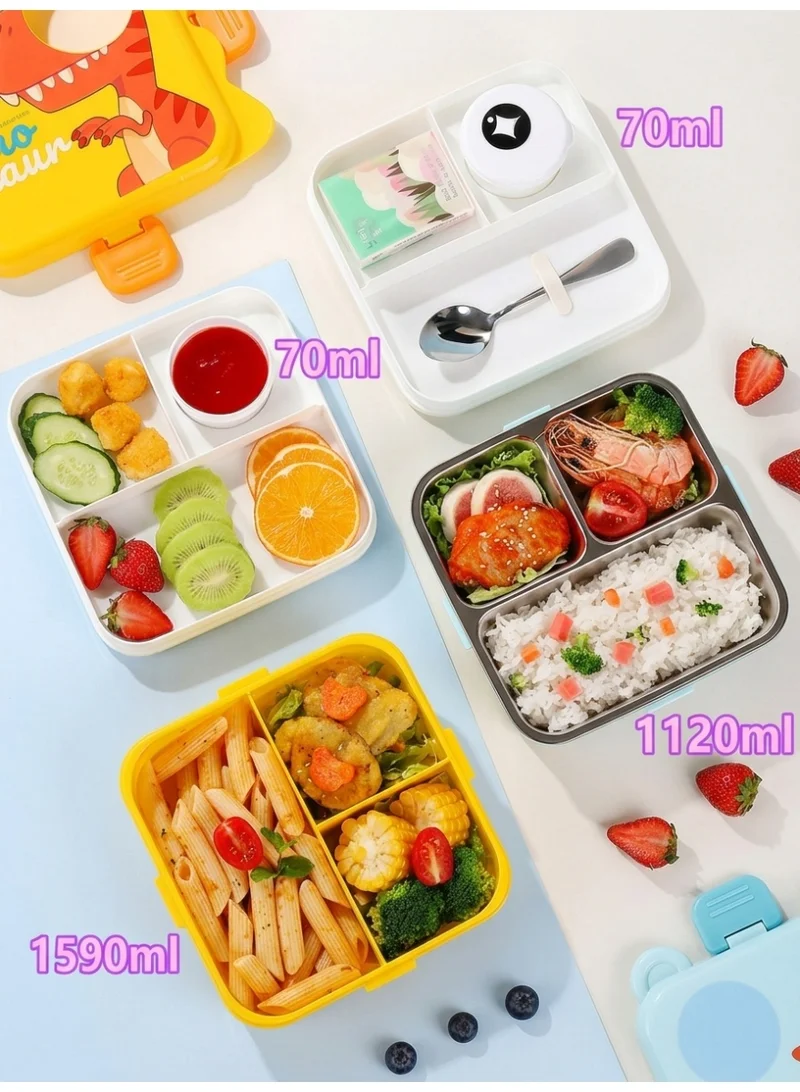 Mobcos pink Kids Lunch Box Stainless Steel Insulated – Double Decker Leakproof Bento Box with Spoon, Soup Bowl, Dishwasher Safe, for School or Travel– Ideal for Children (Pink)  | Best Price UAE