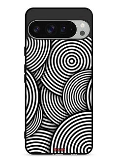Google Pixel 9 Pro XL Protective Case Cover Circles Illusion Pattern