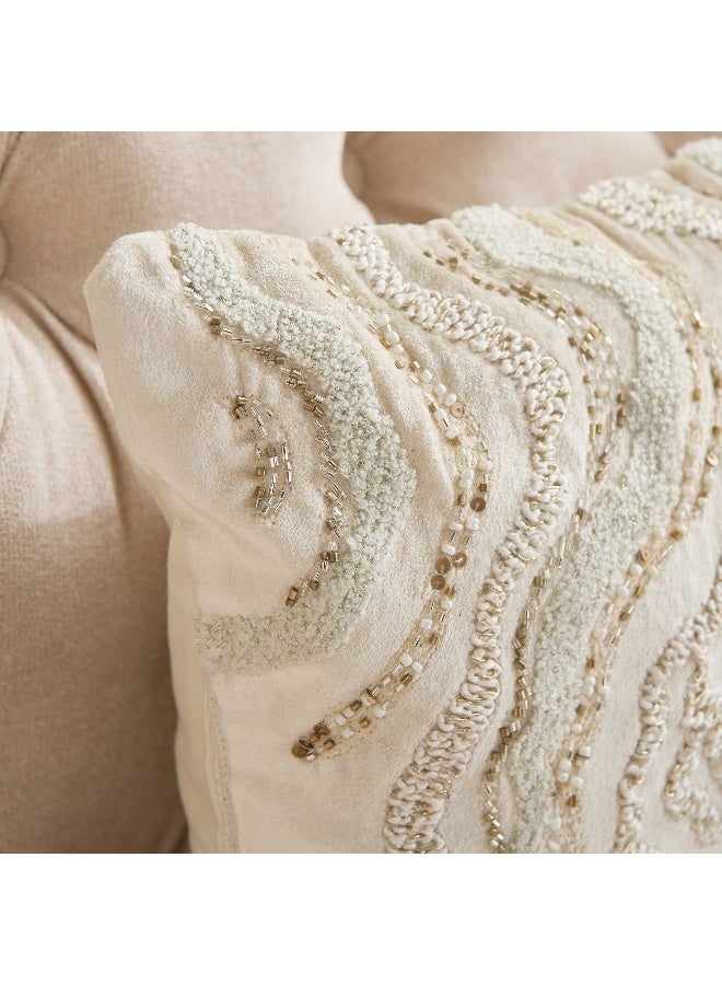 Home Box Wave Pattern Filled Cushion - 30x50 cm - Image 2