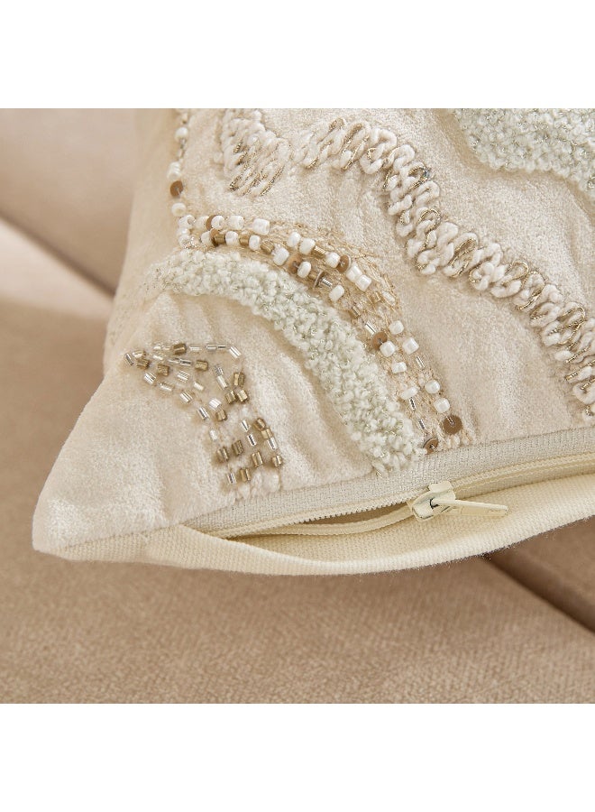 Home Box Wave Pattern Filled Cushion - 30x50 cm - Image 4