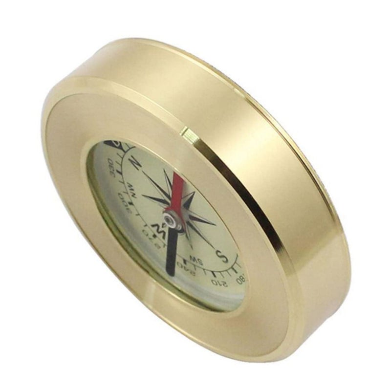 Brass Hiking Compass with Clear Scale and Accurate Pointer for Outdoor Navigation Camping Survival - Image 2