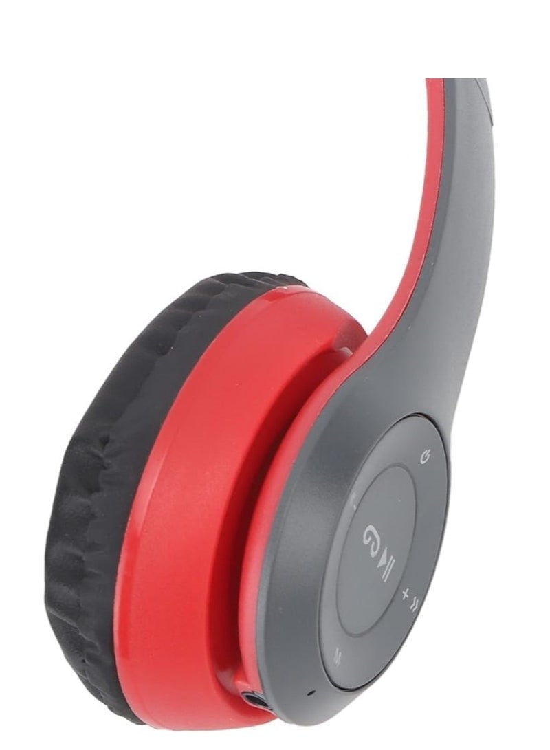 J47 Wireless Headphone with Microphone, Bluetooth V5.3, FM Radio, External Microphone, SD Card Support - Image 2