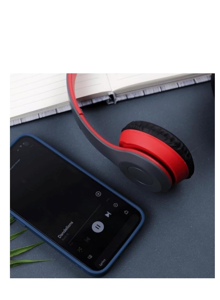 J47 Wireless Headphone with Microphone, Bluetooth V5.3, FM Radio, External Microphone, SD Card Support - Image 3