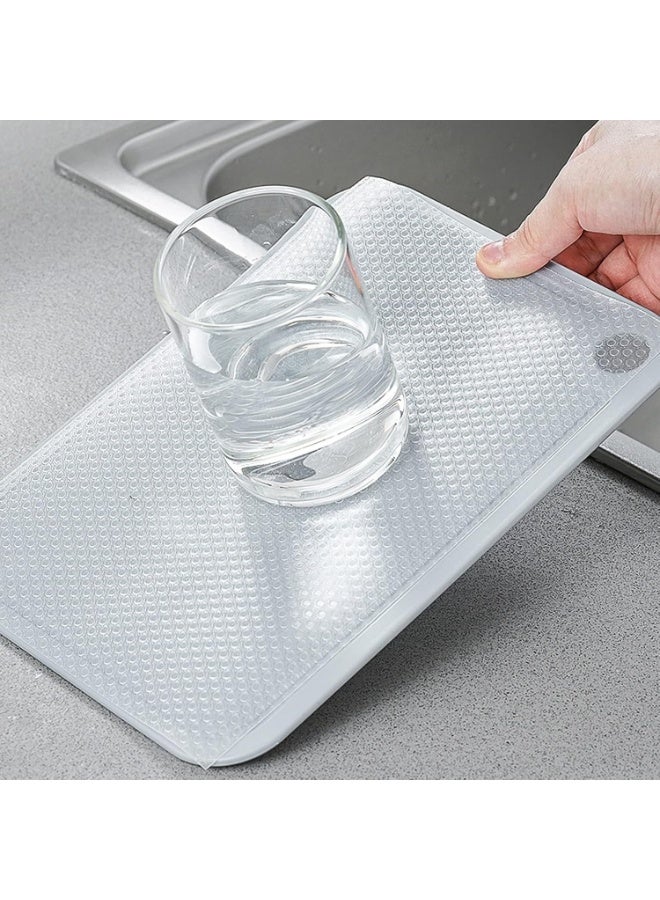 Transparent Shelf Liner Roll for Cabinets, Washable Refrigerator Drawer mat Non Adhesive Pads for Shelves, Fridge, Storage Non Slip, Clear Waterproof, Table Protector Home Office(60cm x 150cm) - Image 2