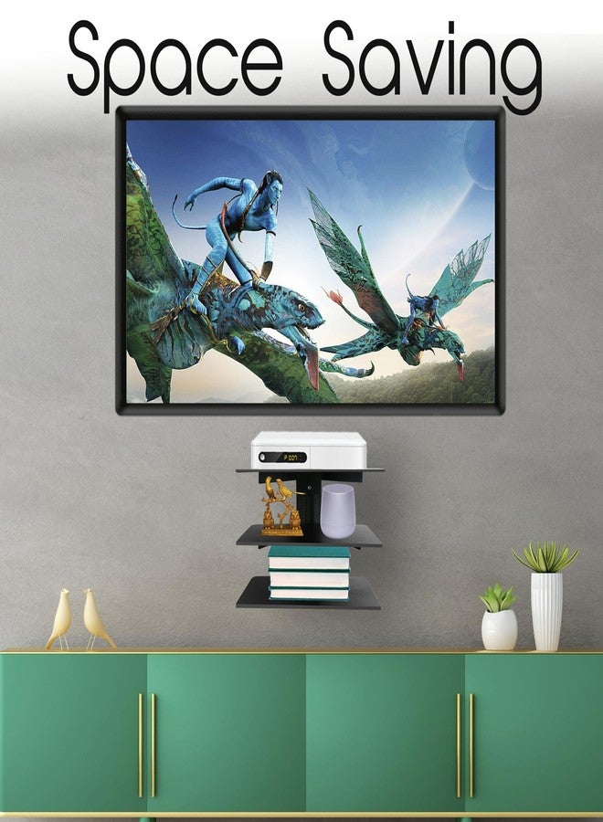 FEBTECH Floating TV Shelf for Wall – Under TV Shelf for Cable Box, Soundbar, and Accessories – Wall Mounted Audio-Video Shelving Stand, TV Top for Under TV Setup - Image 5