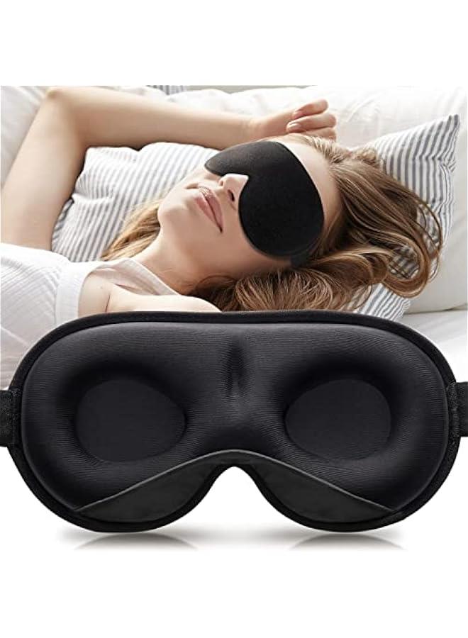 موكسو قاع عيو للوم للرجال والساء  قاع وم لوفوف ثلاثي الاعاد محدد، قاع وم ليلي مقعر، يحج عي العيي، غطاء ظلال عيو اعم و للسفر واليوغا والقيلولة داك) - Image 1