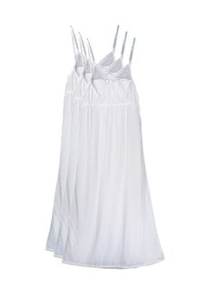 City Rose 3 - Pieces Women Camisole Comfortable dress underwear sleepwear White  - Image 1