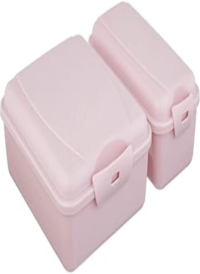Titiz Titiz Plastic Lunch Box with Fork and Knife - Light Purple 