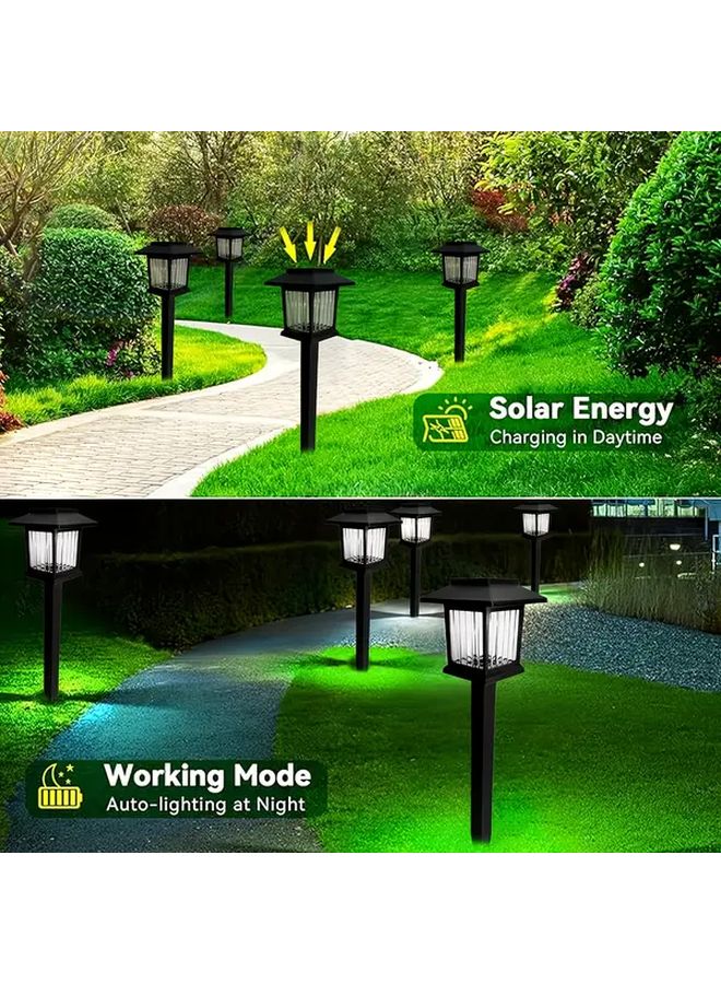 6 قطع أضواء خارجية شمسية بأسلوب ريترو، ضوء دافئ لحديقة وممرات وفسحة - Image 5