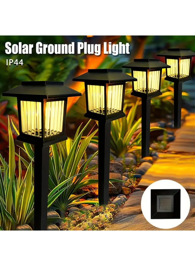 6 قطع أضواء خارجية شمسية بأسلوب ريترو، ضوء دافئ لحديقة وممرات وفسحة - Image 2