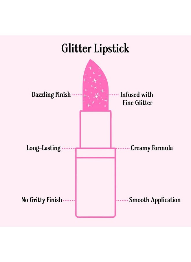 Gerard Cosmetics Glitter Lipstick (Hollywood Blvd) | Nude Pink Lipstick With Sparkling Metallic Glitter | Long Lasting, Smooth Formula | Highly Pigmented Opaque Color | Cruelty Free & Made In Usa  - Image 3