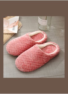 NIBEMINENT Slip-On Cotton Indoor Slippers Pink  - Image 2