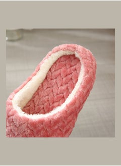 NIBEMINENT Slip-On Cotton Indoor Slippers Pink  - Image 3