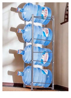 Water Bottle Storage Stand 4 Tier Water Bottle Rack 5 Gallons Water Bottle Storage Holder Heavy Duty Water Bottle Stand for Home Kitchen and Office Easy To Assemble (4Layer-34 * 34 * 105CM)